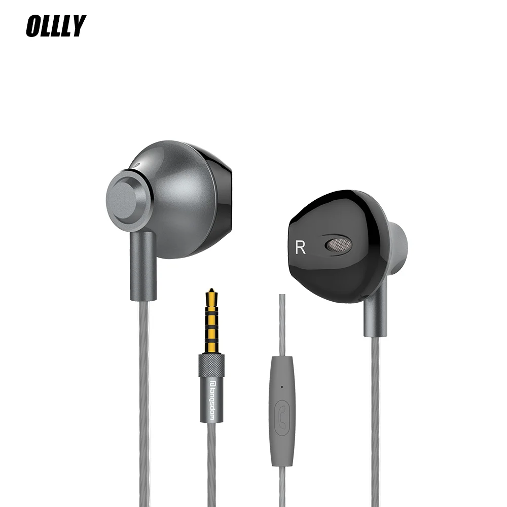 New M420 subwoofer metal earphone round wire with wheat sports earbuds for Apple Android | Электроника