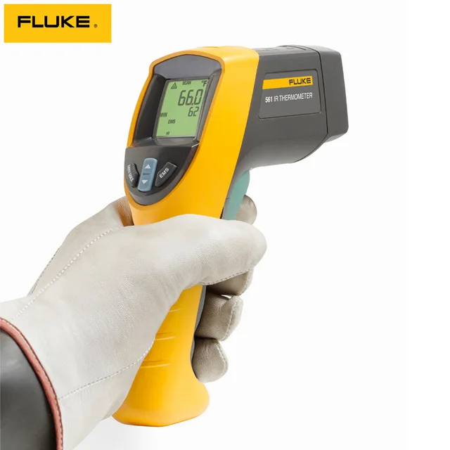 

FLUKE F562 handheld infrared thermometer Infrared and contact kandy thermometer 2 in 1 -32 degrees C to 600 degrees C