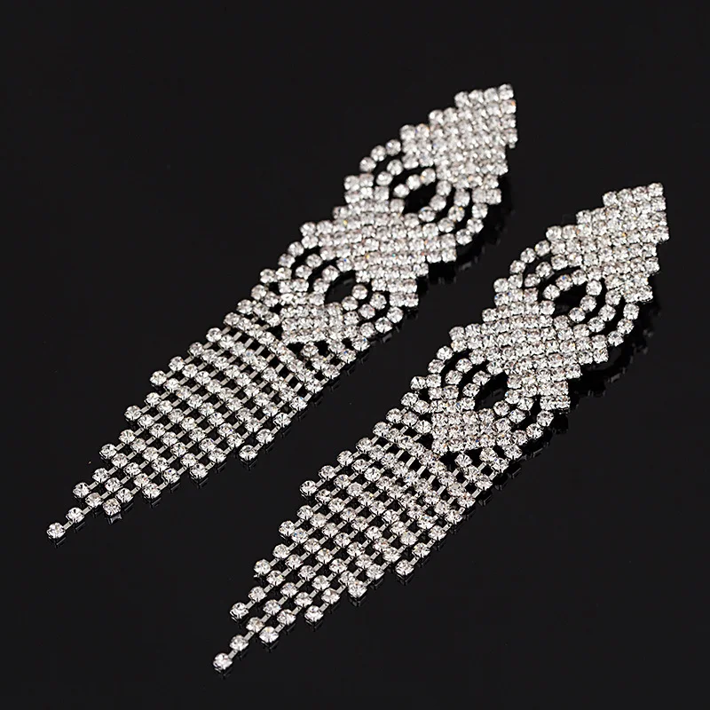 Модные новые серьги-подвески с серебряным покрытием для женщин Свадебные