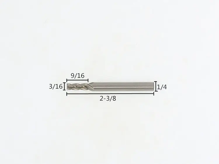 Новые 4 флейты 3/16*1/4*9/16*2-3/8 M2AI диаметр 15 мм Концевая фреза фрезерный станок с ЧПУ