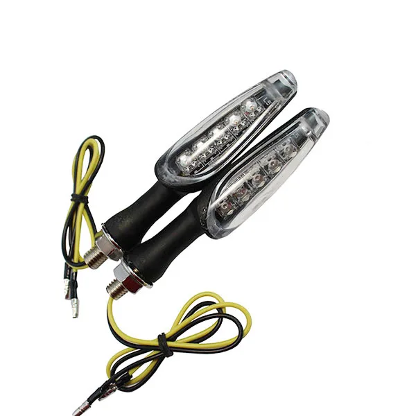 Универсальный Алюминий Корпус Янтарный светодиод мотоцикл указатель поворота