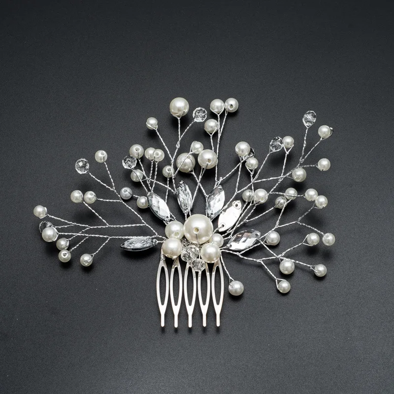 Новая модная красивая свадебная тиара жемчужные свадебные ювелирные аксессуары