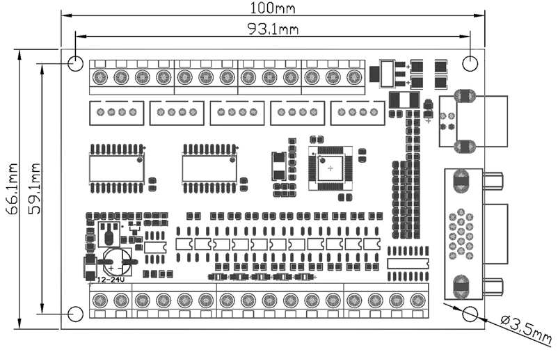 MACH3 USB 5 оси 100 кГц USBCNC Гладкий Степпер движения карты контроллера коммутационная плата+ 1 шт. высококачественный промышленный маховик