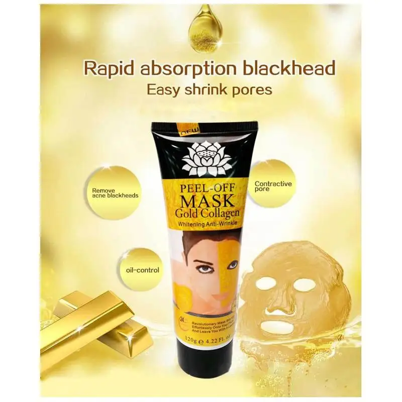 1 шт. Золотая маска против морщин Омолаживающая лифтинг для лица укрепляющая