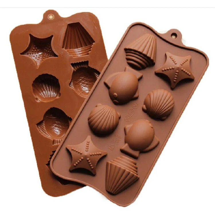 Ракушки льва морская звезда рыба шоколадная форма инструменты для приготовления