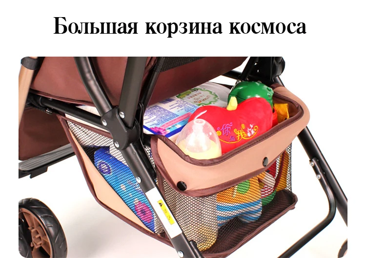 Wisesonle коляска детская Двухнаправленная прогулочная коляска младенца складная переносная тележка Россия
