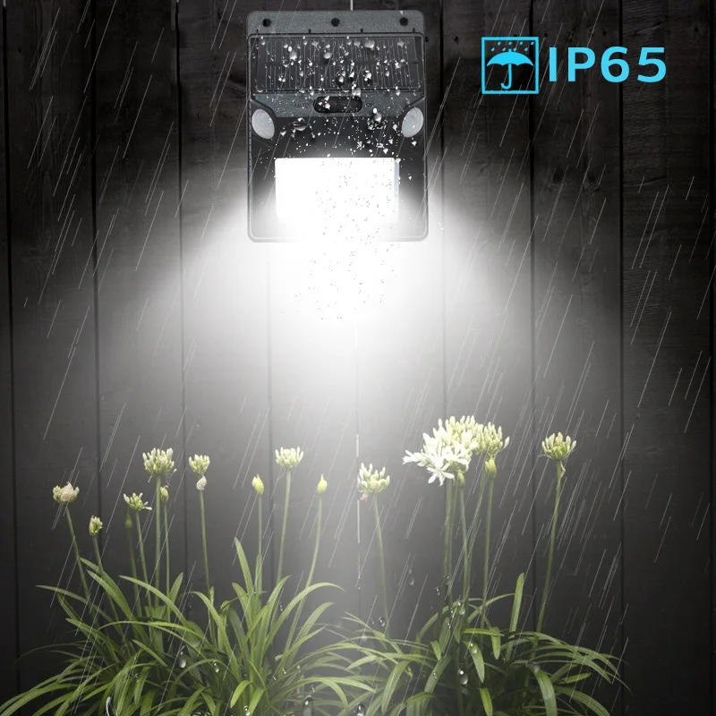 Солнечные светильники открытый светодиодный датчик движения лампа RGBW 12