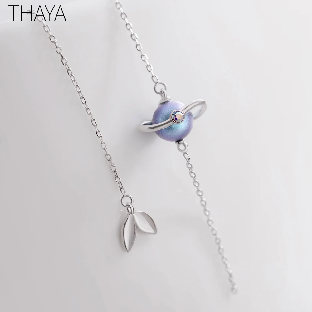 Thaya 925 серебряные серьги с жемчугом в летнюю ночь, дизайнерские серьги с подвеской в стиле Фэнтези, вечерние ювелирные изделия для женщин, подарок