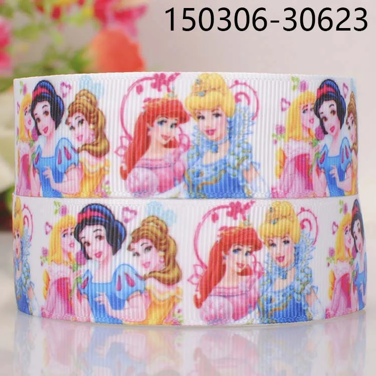 5 ярдов 7/8 &quot22 мм красивая принцесса Золушка мультфильм grosgrain лента DIY ручной