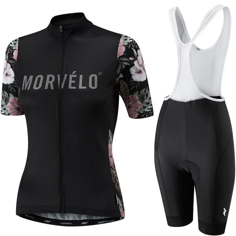 MORVELO Pro Women Cycling Set MTB Bike Clothing Female Racing Bicycle Clothes Ropa Ciclismo Girl Cycle Wear Bib Short | Спорт и