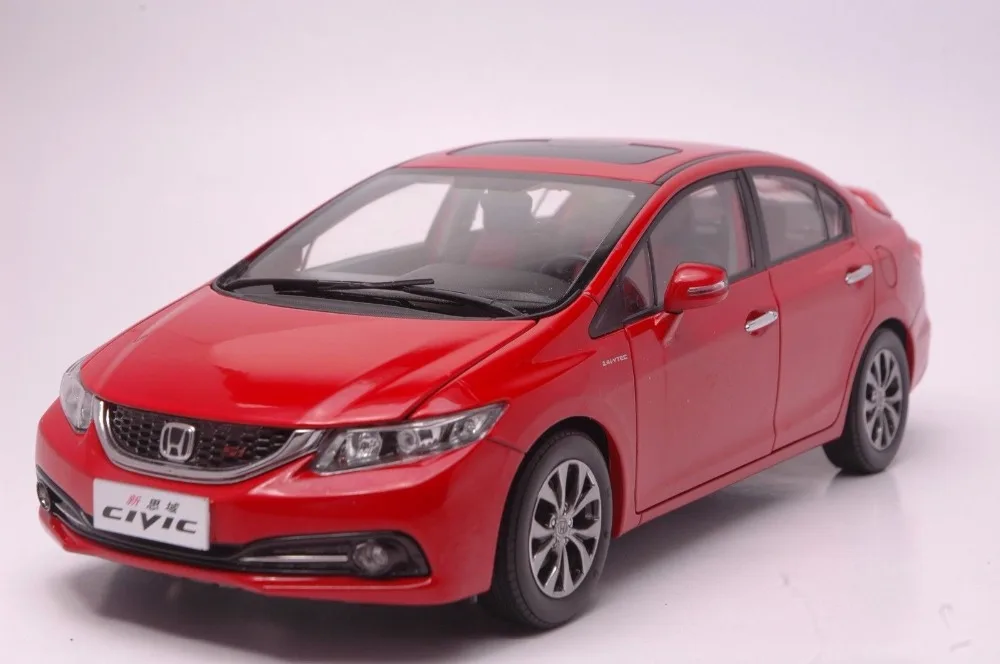

Модель литая под давлением в масштабе 1:18 для Honda Civic SI 9 2014, игрушечный автомобиль из красного сплава, миниатюрный коллекционный подарок MK9