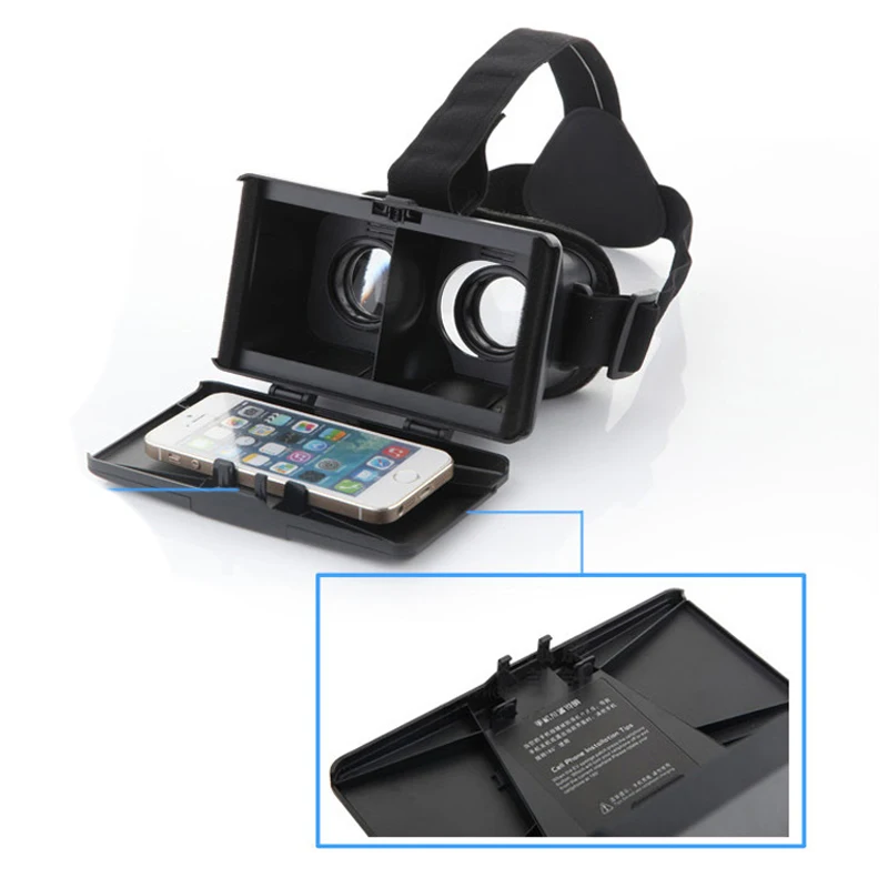 VR Xiaozhai 1 S Google Картон Виртуальная Реальность 3D Очки Для iPhone 6 Разъем для Samsung S5 +