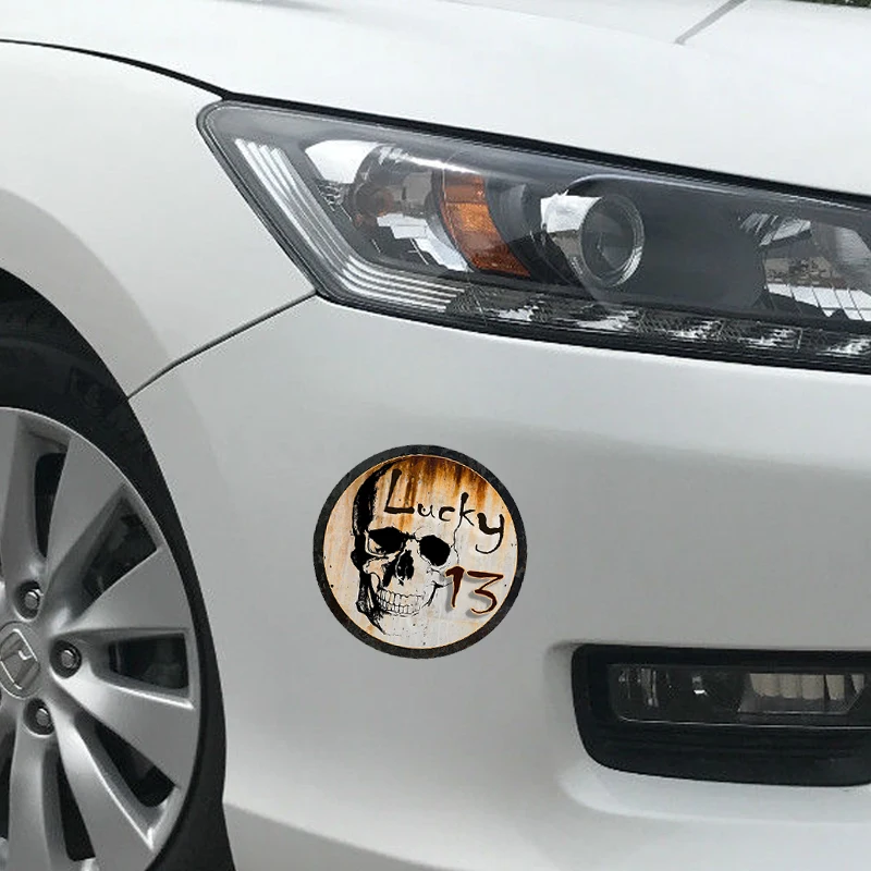 EARLFAMILY 13 см x Стайлинг автомобиля 3D наклейка на удачу Череп Скелет Крыса Стержень