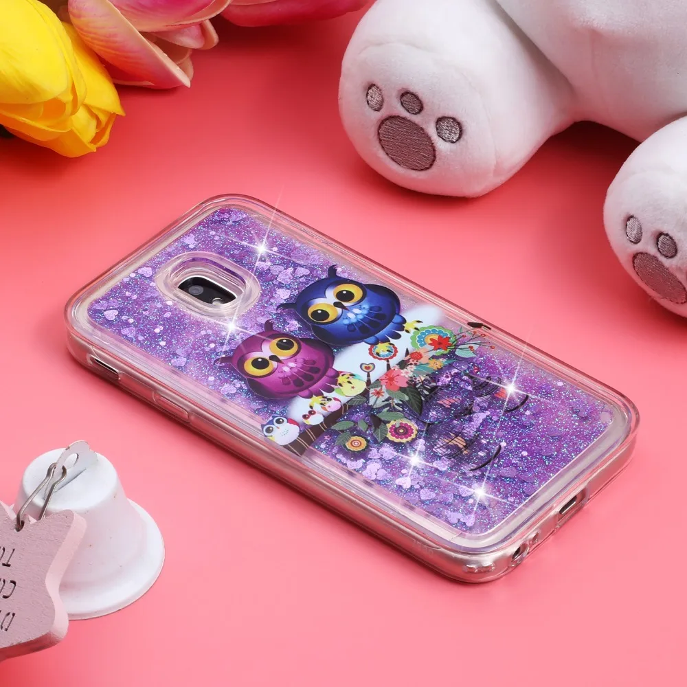 Блестящие блестящие Чехлы Quicksand для Samsung Galaxy J7 J5 J3 J710 J510 J310 J330 J530F J730F мягкие