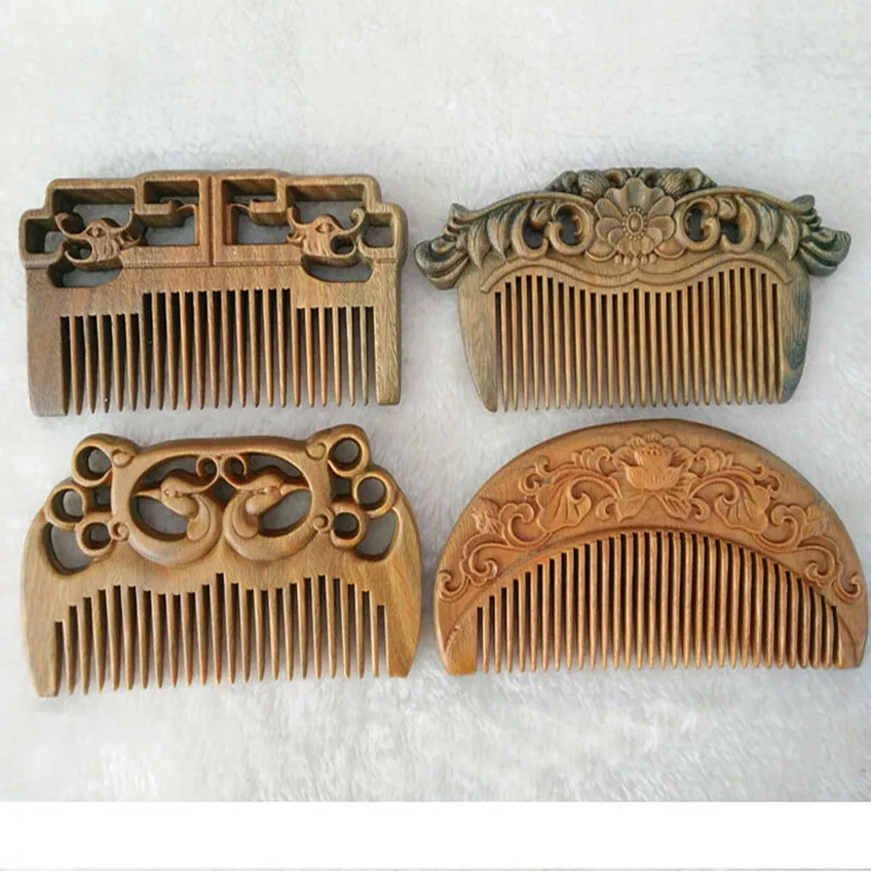 Расческа для волос ручной работы из сандалового дерева 1 шт.|wooden comb|massage hair brushhair