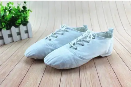 Новинка мужская и женская парусиновая танцевальная обувь для джаза ботинки на