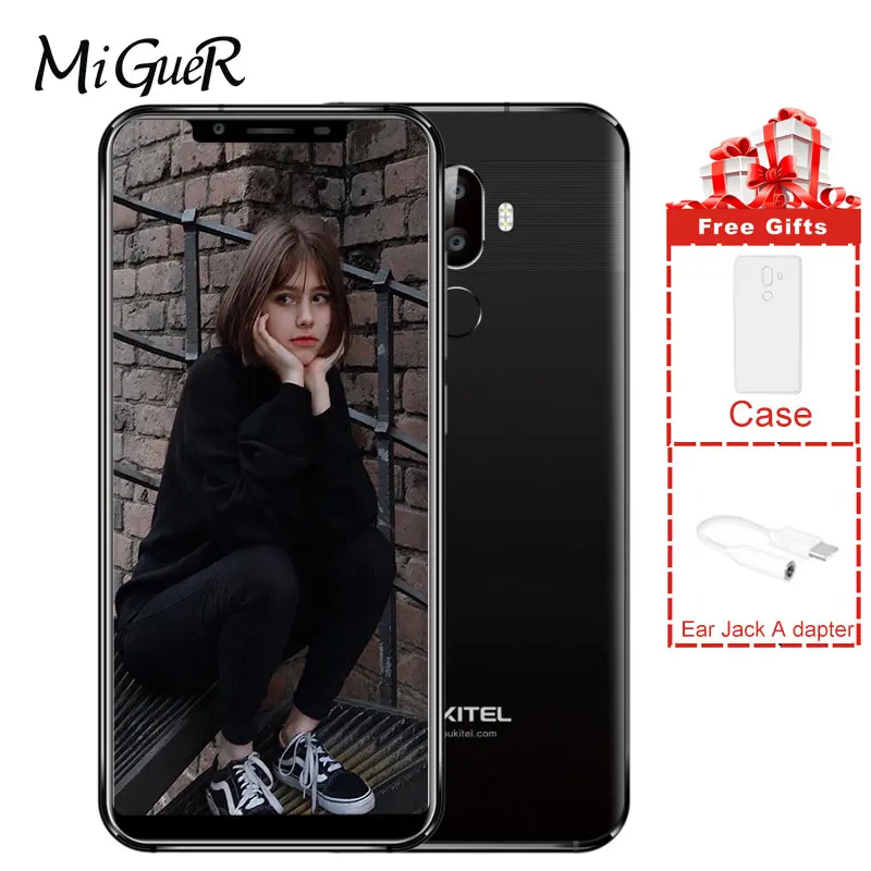 OUKITEL U18 Face ID мобильный телефон 5 85 'ད: 9 Полный Экран 4 GB + 64 21.0MP 13.0MP Android 7 0 MTK6750T Octa