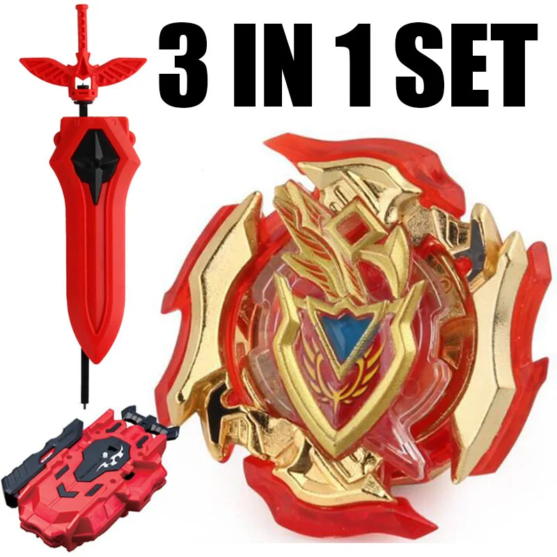 

B-X TOUPIE BURST BEYBLADE Spinning Top BOOSTER B-105 Gold Vesion Toys W/ NEW Sword Launcher LR LAUNCHER