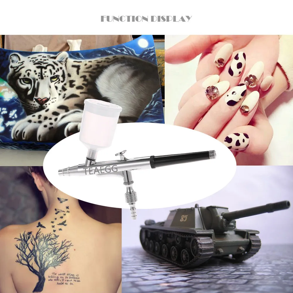0.3mm Spray Gun Gravity Feed Double Action Airbrush Cake Tattoo Decorating Brushes Sprayer Pen for Nail Manicure Air Brush | Инструменты