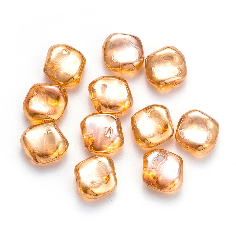 MEIBEADS, 10 шт./лот, 17*17 мм, разноцветные хрустальные бусины неправильной квадратной формы для аксессуаров, браслетов, рукоделия, ювелирных изделий EY6069