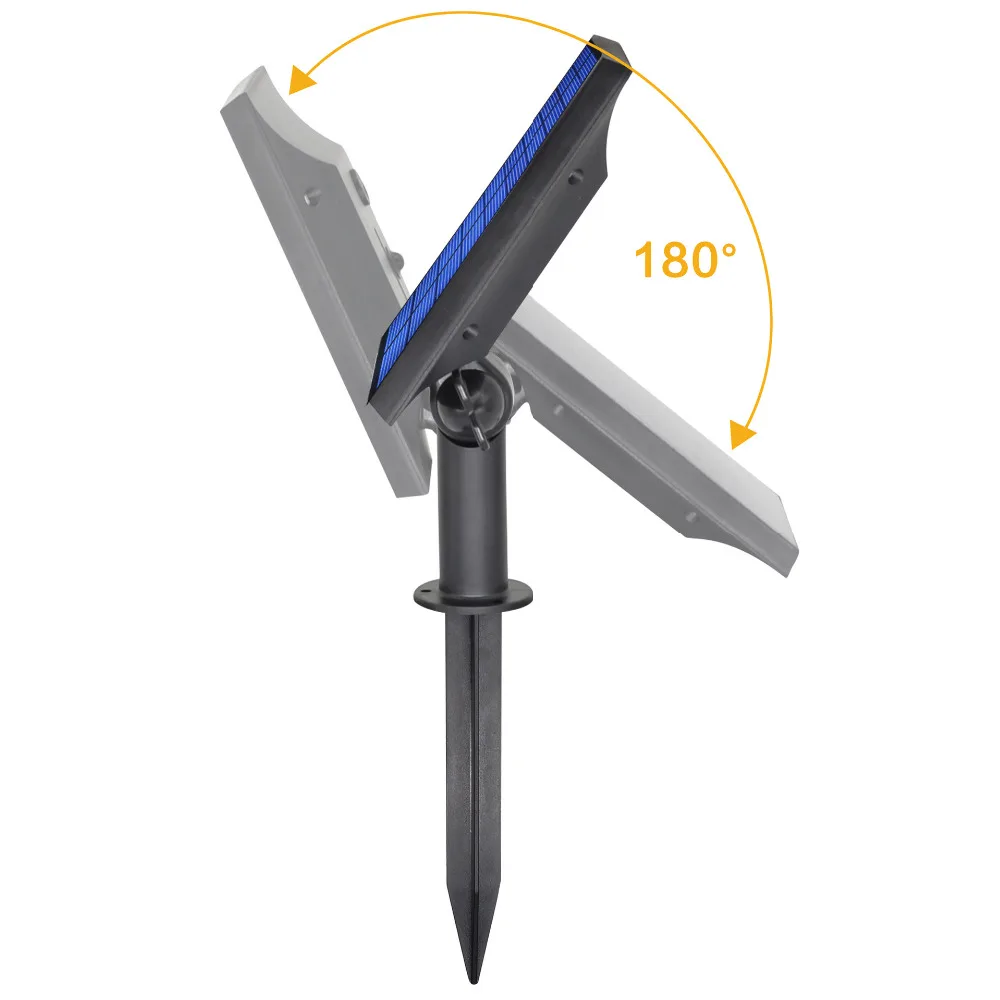 Solar Powered 4 LED Seperated Spot Light Waterproof Outdoor lighting Wall Security Path Lights/ Landscape Flag Pole lamps | Лампы и