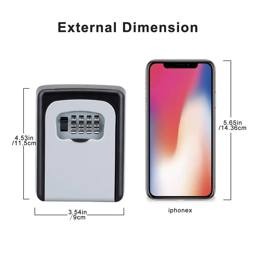 Настенный Сейф для ключей ящик хранения с изменяемым кодом 4-значный