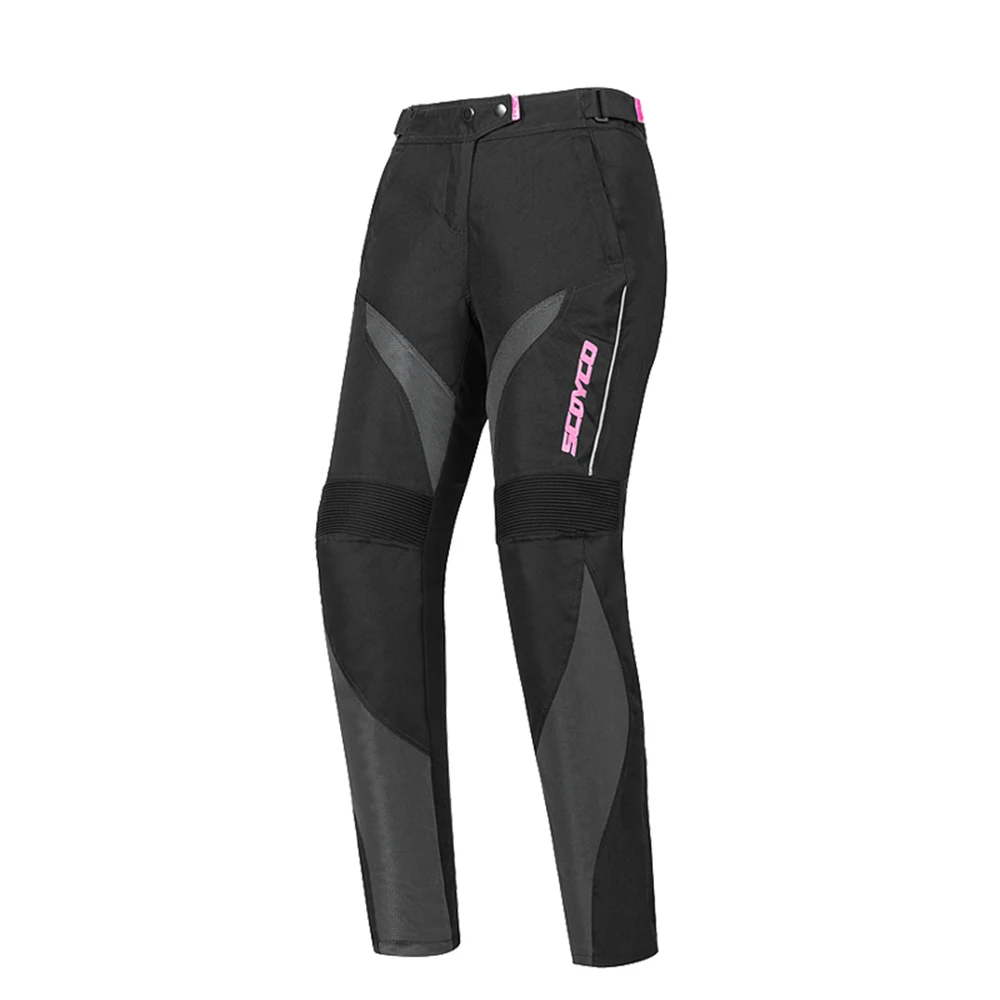 P047W black pants SCOYCO Для женщин мотоциклетная куртка защитная Шестерни летние сетчатые мото куртки Светоотражающие Chaqueta для четырех сезонов - Цвет: P047W black pants