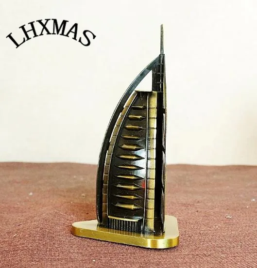 Статуэтка модели отеля Burj Al Арабская статуэтка ручной работы металлические