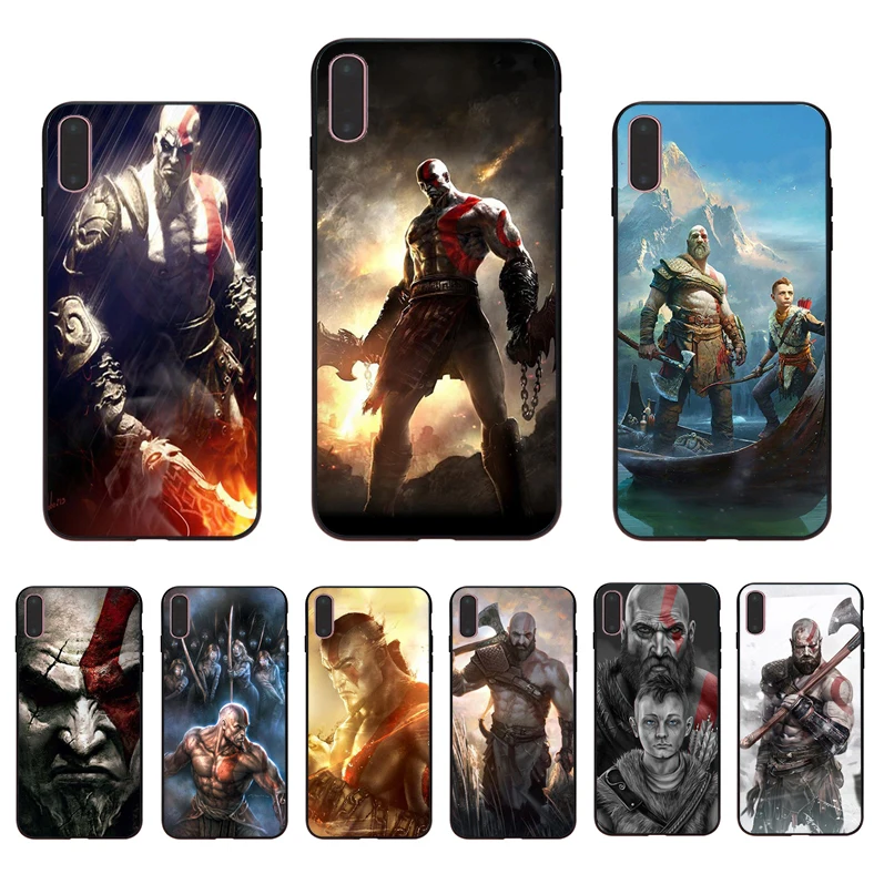IMIDO God of War Kratos Мягкий силиконовый чехол для телефона iPhone X XS XR XSmax корпус 7 8 6 5 6s 6/6s plus