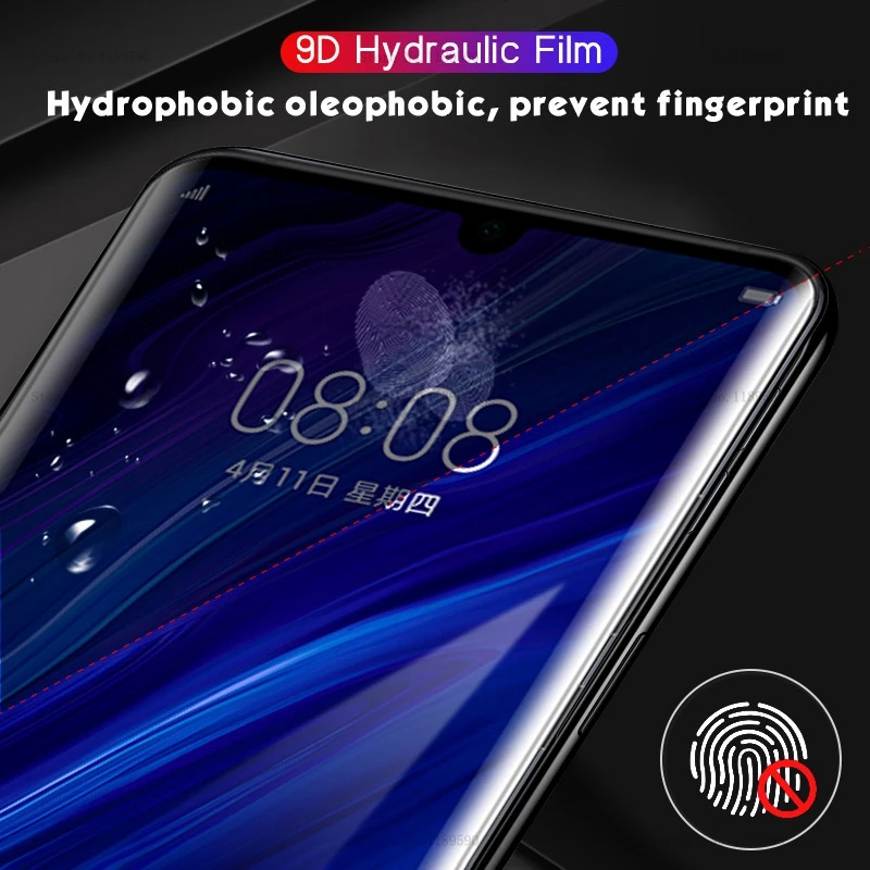 Полноэкранная защитная пленка 9D для Huawei P30 Pro P20 Lite Mate 20 мягкая Гидрогелевая Honor 8X 10