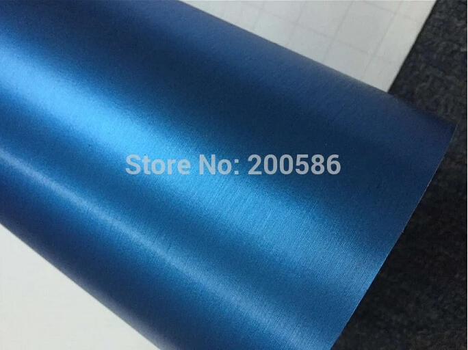 Матовая хромированная матовая светло-голубая стальная виниловая пленка для