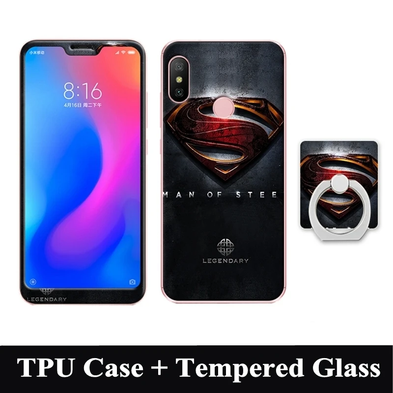 Чехол для Xiaomi Redmi 6 PRO Note 5 Pro Mi A2 lite защитная пленка из закаленного стекла