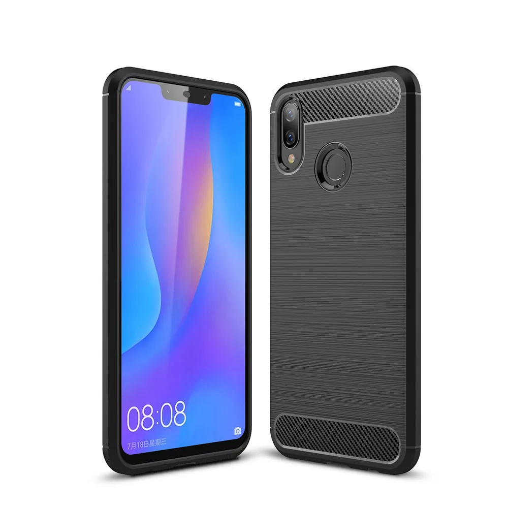 Чехол для Huawei P Smart + с двумя Sim-картами роскошный мягкий силиконовый чехол из ТПУ