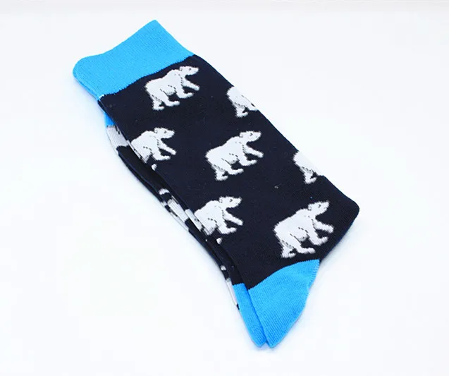 Носки мужские до колена деловые Смешные индивидуальные с мультяшным рисунком