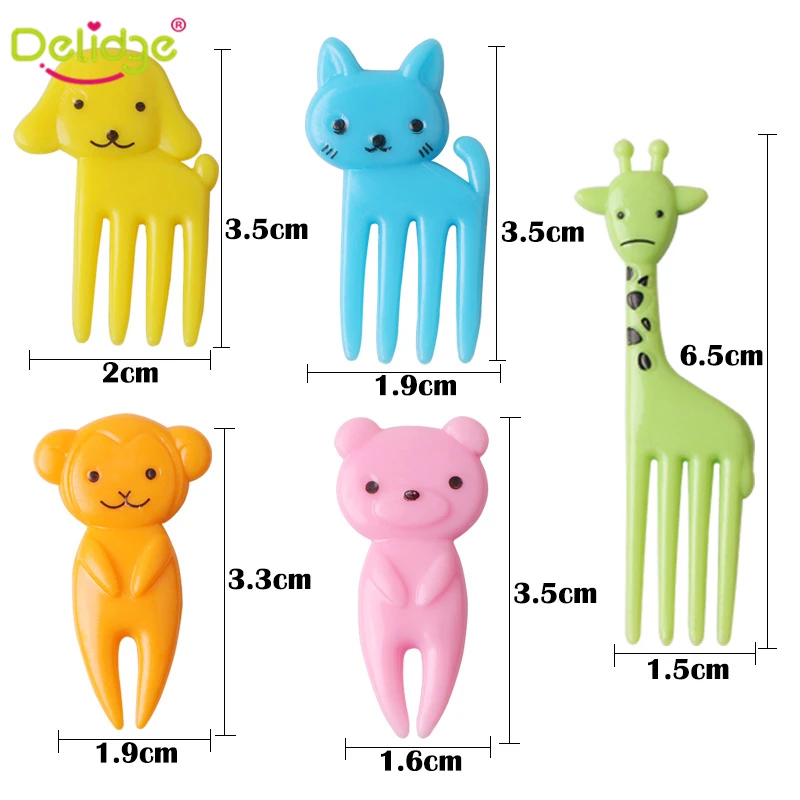 Delidge искусственные фрукты вилка пластиковая Ферма для животных мини фруктов с