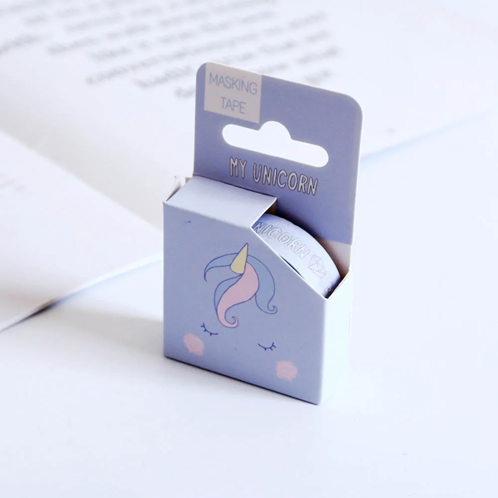 2Pcs/lot 15mm*5m My Unicorn Washi Tape Adhesive DIY Scrapbooking Sticker Label Masking | Канцтовары для офиса и дома