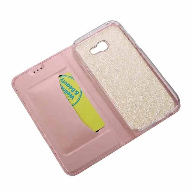 Чехол для Samsung Galaxy A3 A5 2016 A310 A510 откидной кожаный мягкий магнитный чехол с