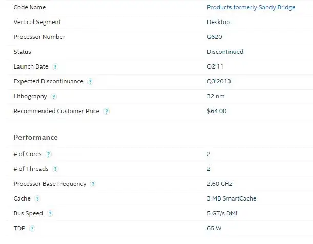 Intel Pentium G620 cpu 3 M/2,60 GHz LGA 1155 TDP 65W H61 B75 81 материнская плата имеет процессор Pentium Dual Core g2030 2120 2130 распродажа