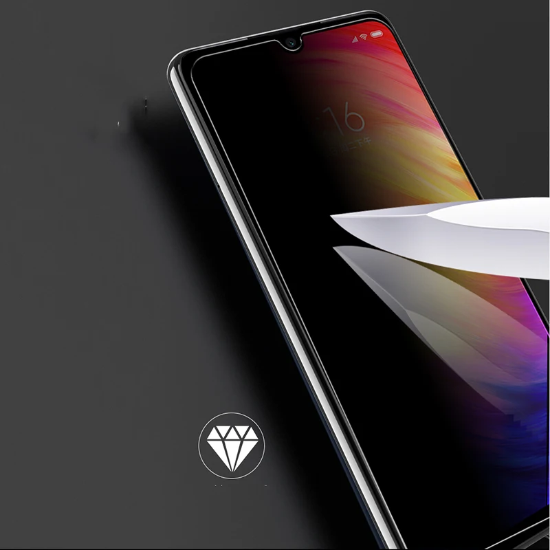 Exunton для XiaoMi Redmi 7 2.5D антишпионское твердое закаленное стекло для Redmi 7 антибликовое анти шпионское Защитное стекло для экрана