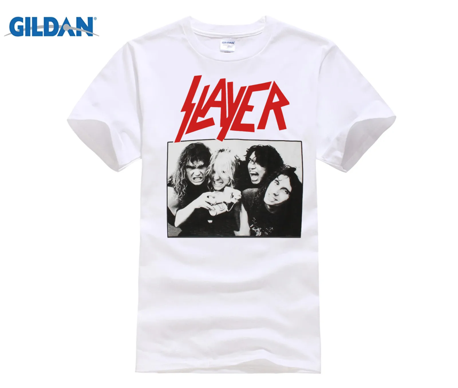 Горячие предложения группа Slayer белая футболка Дейв Ломбардо Джефф ханнеман том