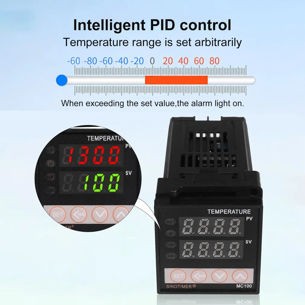 Регулятор температуры датчик термостата Универсальный вход PID K регулятор
