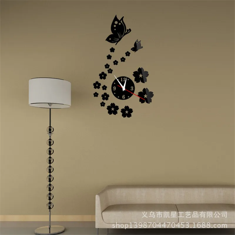 Diy Кристалл трехмерное украшение дома креативное фоновое зеркало наклейки на