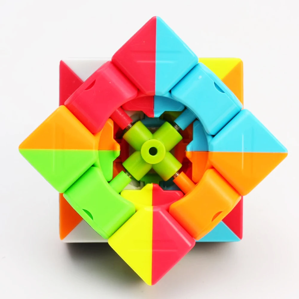Высокое качество 3x3x3 Magic Cube углеродного волокна наклейки в форме Куба Скорость