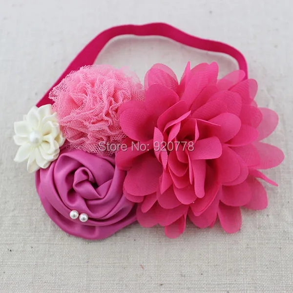 2 шт./компл. пояс и повязка на голову цвета фуксии слоновой кости розового для