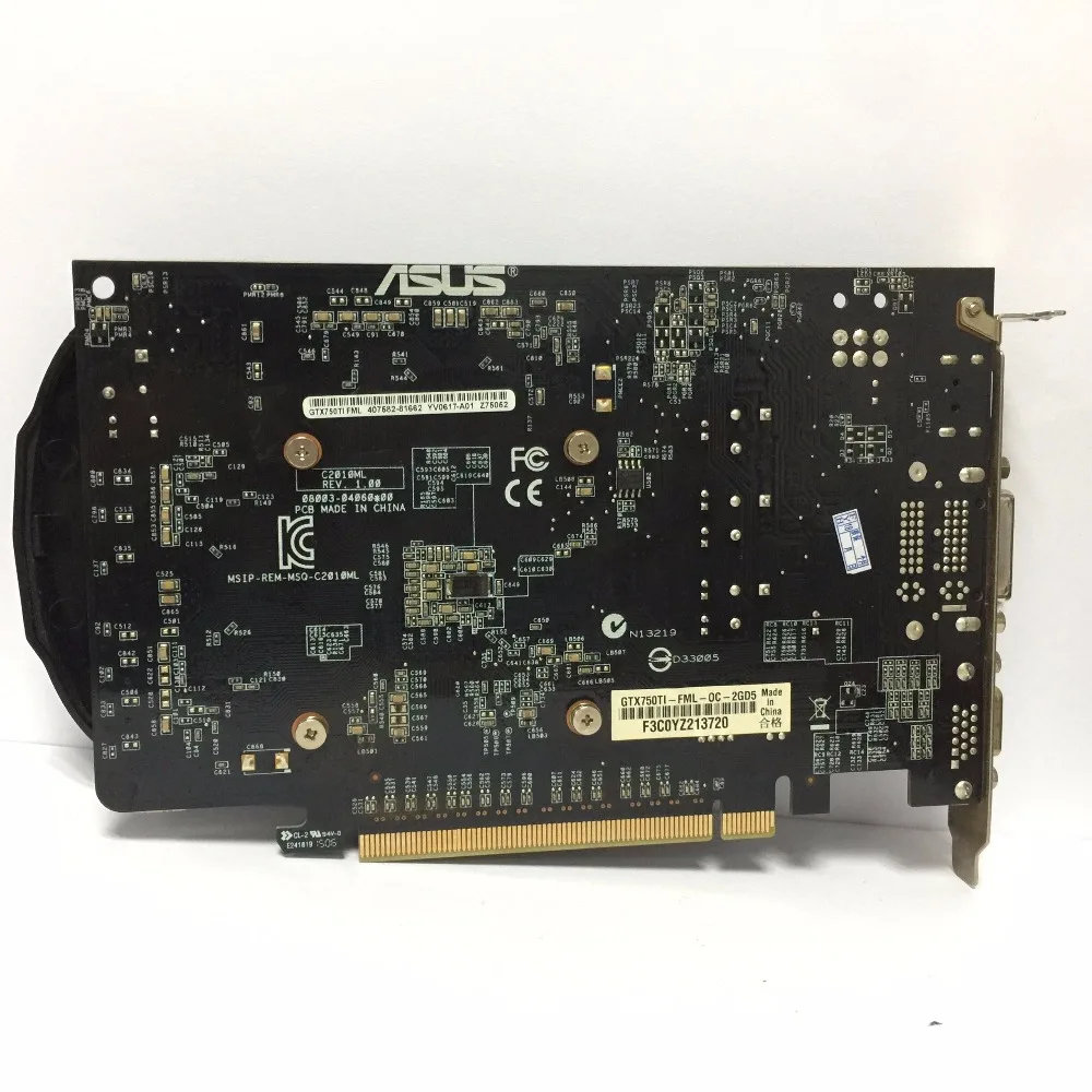 Asus GTX750TI GTX 750TI 2 Гб D5 DDR5 128 бит ПК настольный PCI Express 3 0 компьютерная графика 2G