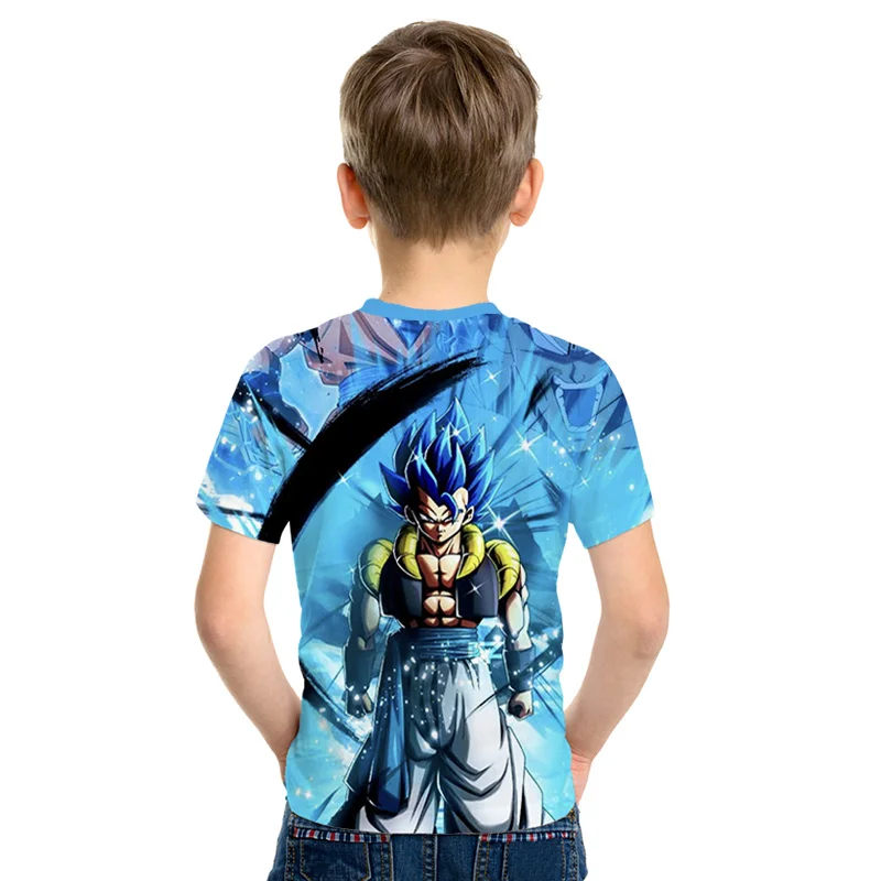 Детская футболка с героями мультфильма Жемчуг дракона Z Ultra Instinct 3D принтом God Son Goku