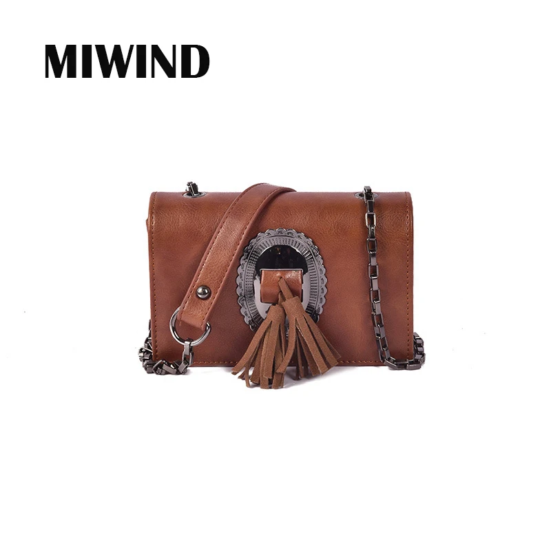 2017 Women Messenger Bags Tassel Shoulder Bag Chains Crossbody For Ladies Casual leather bags bolsas feminina | Багаж и сумки