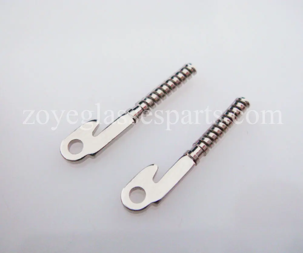 

stainless steel spring insert for eyeglass flex temple repair 0.9mm loop, broken flex arms replacement part TX-073 15.2mm length