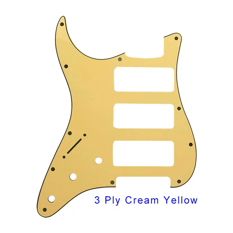 Pleroo Guitar accessories Left Handed pickguards for Standard ST HHH Stratocaster Guitarra with P90 humbucker Scratch Plate enlarge