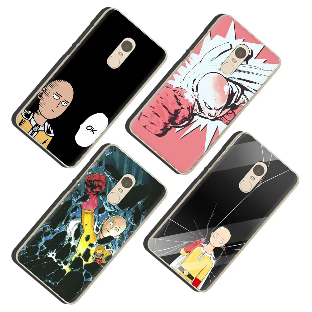 One Punch Man жесткий чехол для телефона с рисунком в виде обложка Redmi 5 6 5Plus K20 Pro S2 7 8A Note 4